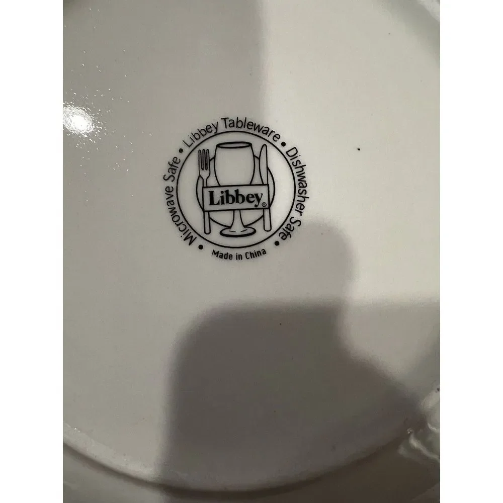 Libbey Christmas Cookie Plates And Bowls - Lot Of 4 Each - EUC